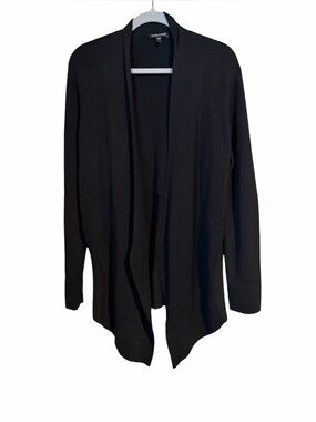 Eileen Fisher Silk Cotton Knit Cardigan Sweater Lagenlook Neutral Closet Staple